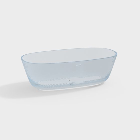 Transparent Glass Bowl 3D model