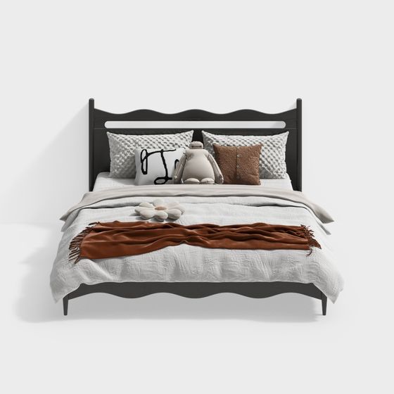 Cozy Retreat Bed 3D model