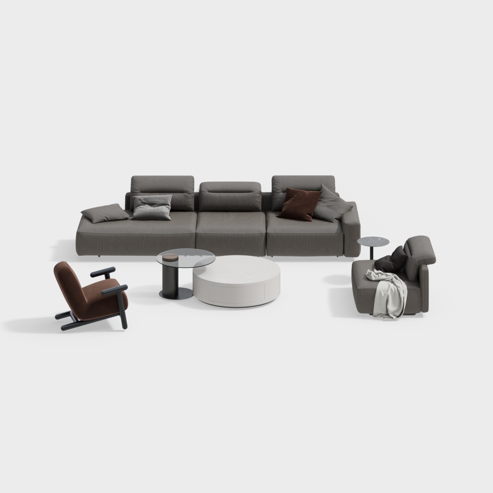 Modern living room sofa set