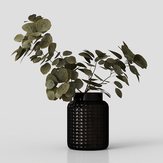 Urban Greenery Vase 3D model for Modern Spaces