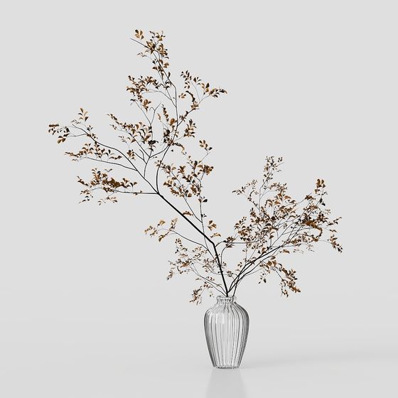 Autumn Inspired Vase 3D model for Creative Designs