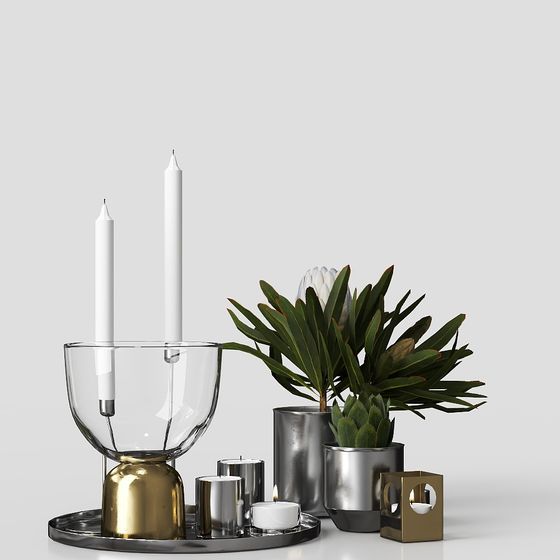 Elegant Minimalist Home Decor 3D model