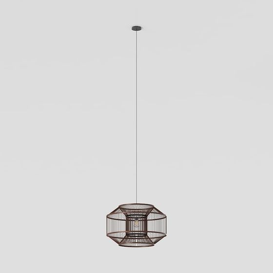 Geometric Pendant Light 3D model for Modern Interiors