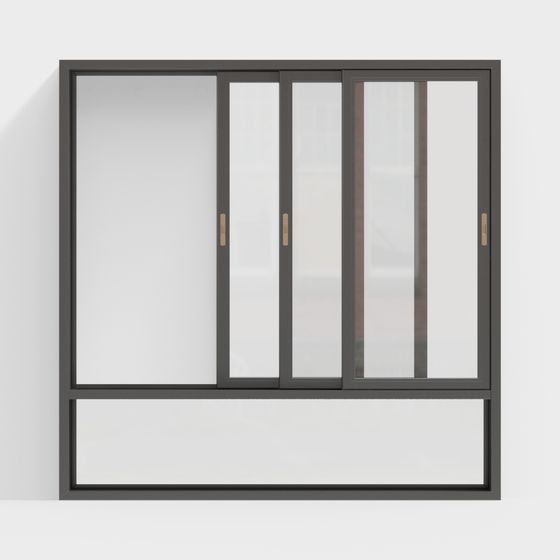 Fenêtre coulissante de maison simple