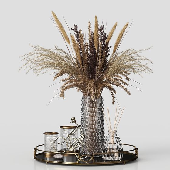 Elegant Low Poly Decorative 3D Model