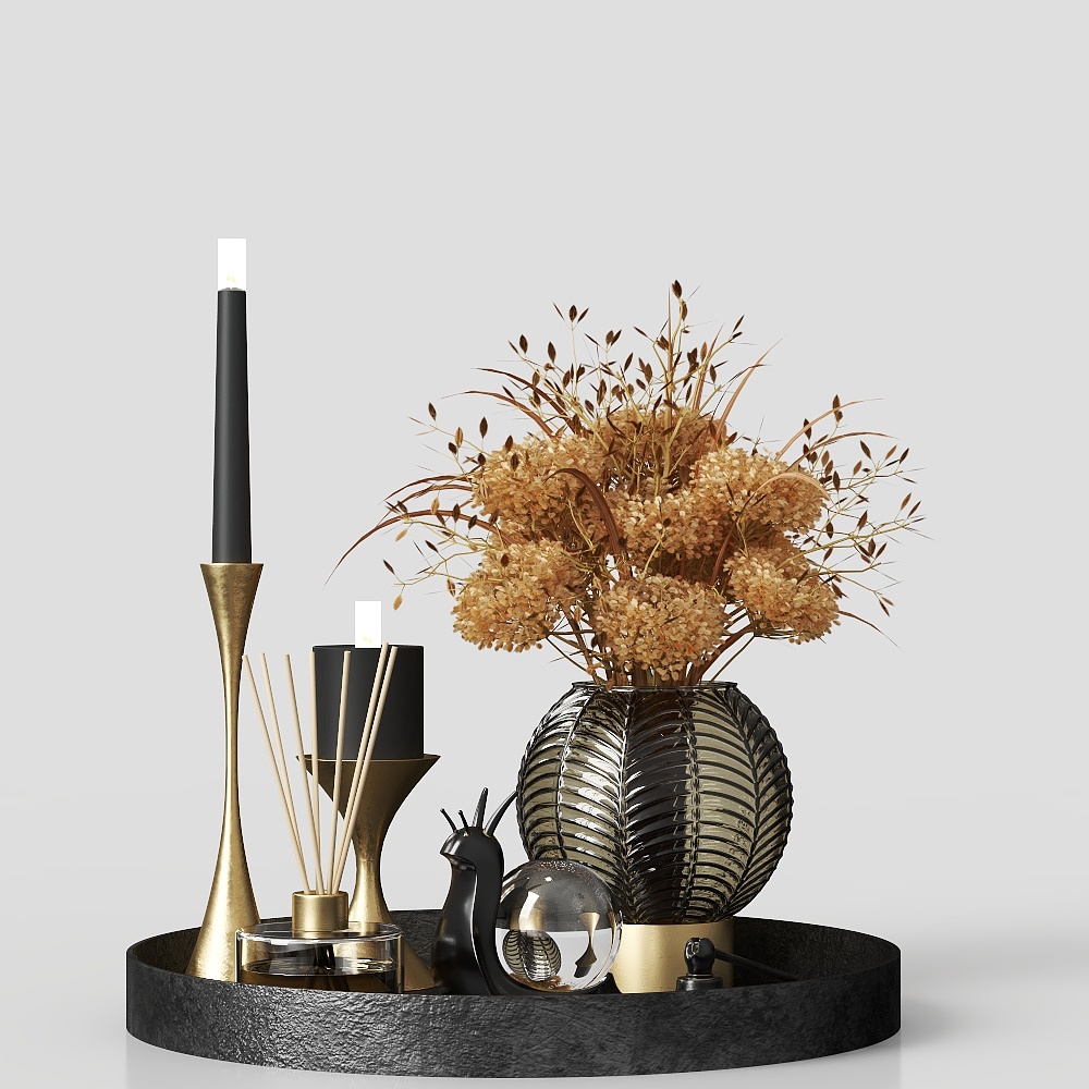 Modern Decorative Art Collection 3D Model – Low-Poly Art Assets