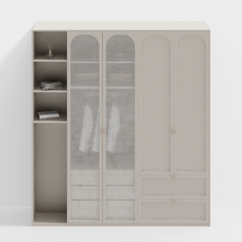 Minimalist bedroom wardrobe