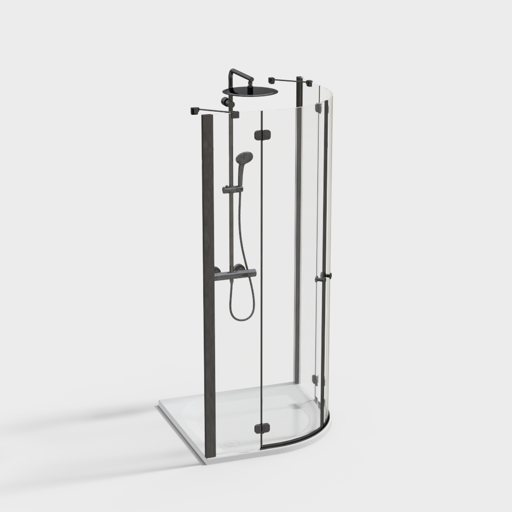 Salle de douche de salle de bain moderne