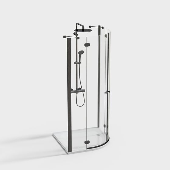 Salle de douche de salle de bain moderne