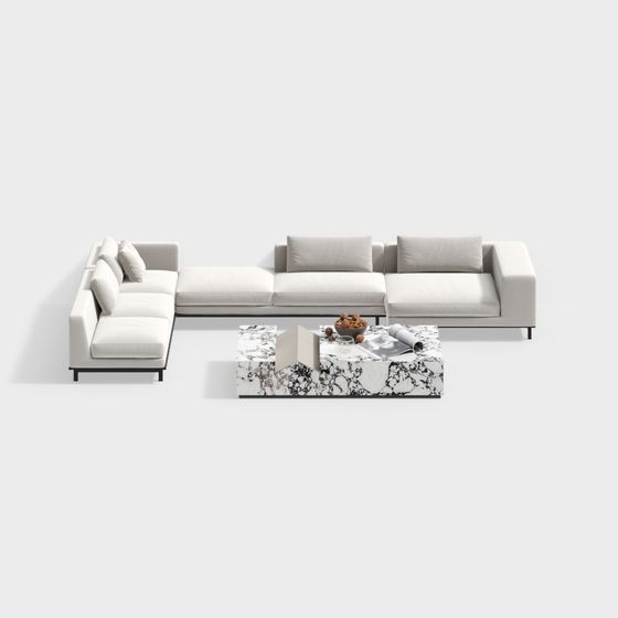 Urban Living Room Sofa 3D model