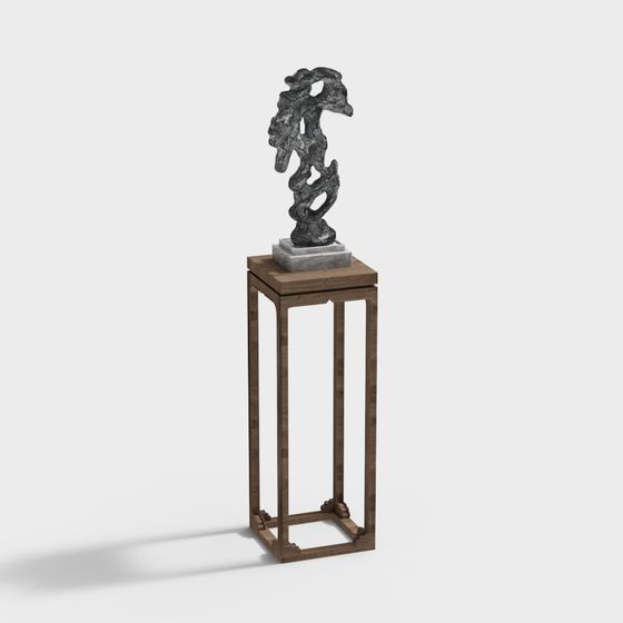 Abstract Stone Sculpture 3D model for Designers and Developers