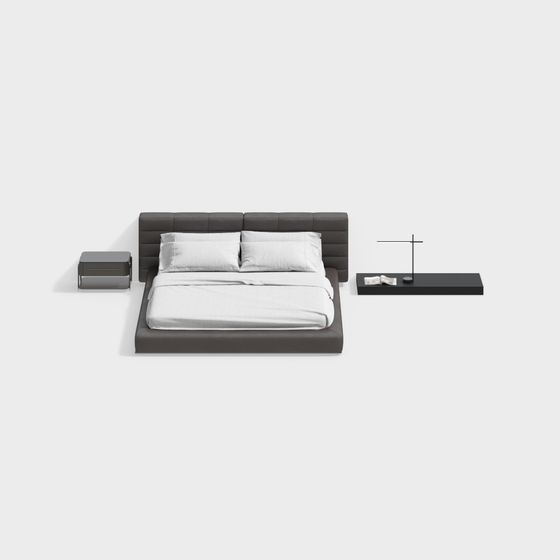 Urban Bedroom Suite 3D model for Contemporary Interiors