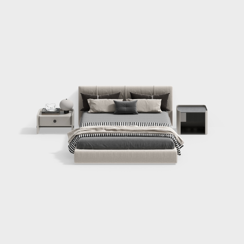 เตียงคู่ห้องนอนคลาสสิค