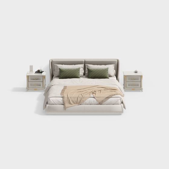 Cama Doble Clásica de Dormitorio