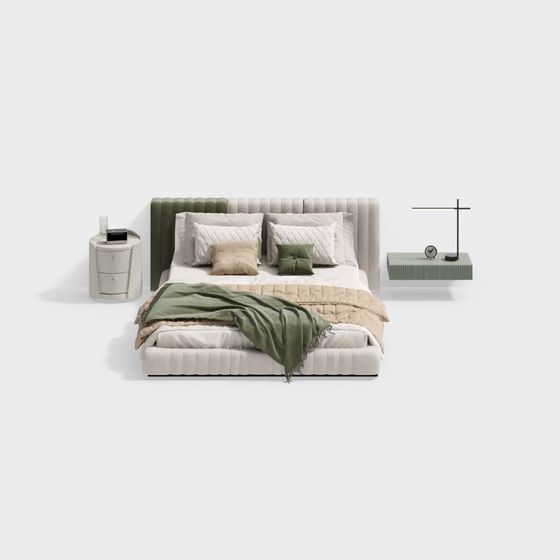 Urban Green Bedroom 3D model