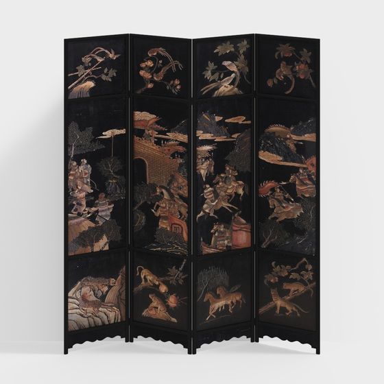 フレンチ中世リビングルームスクリーン