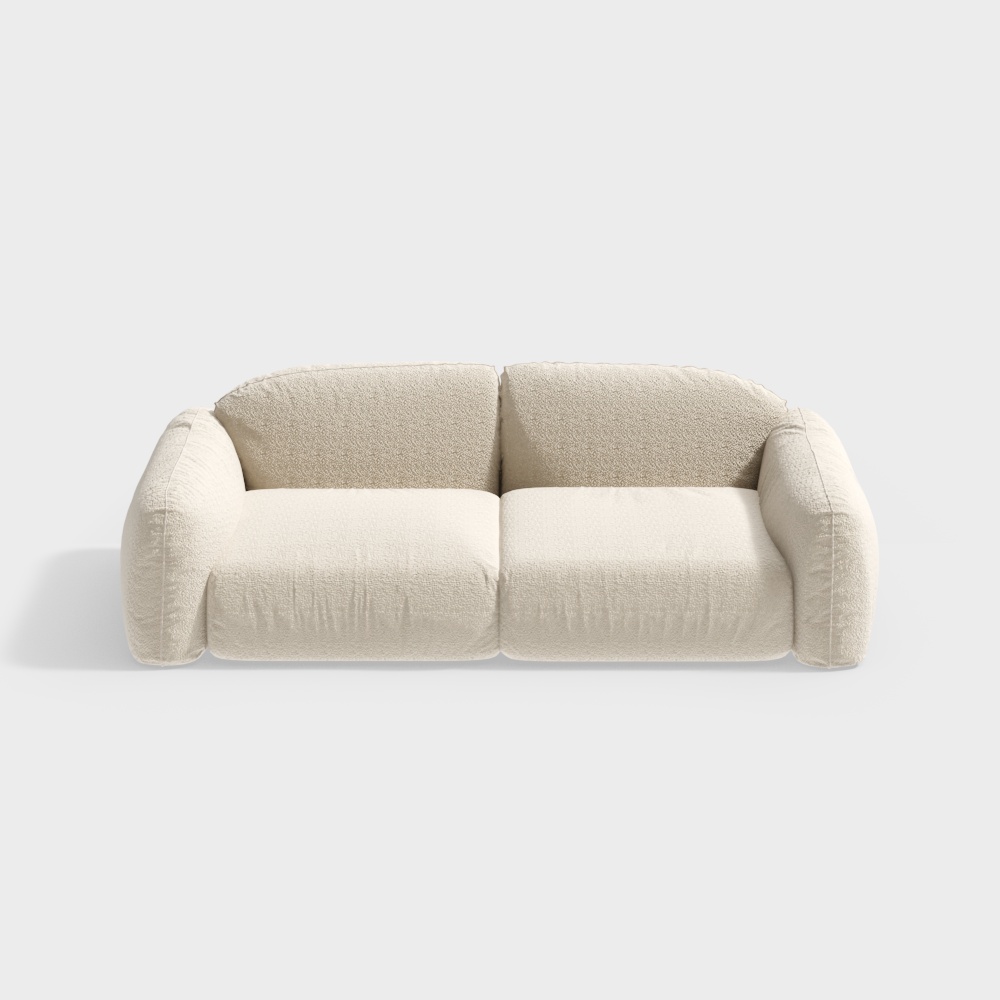 Medieval living room love sofa