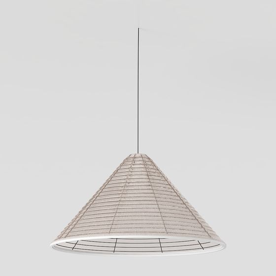 Stylish Cone Pendant Light 3D model