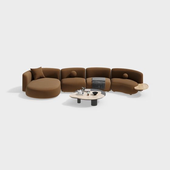 Curve Comfort Sofa 3D model