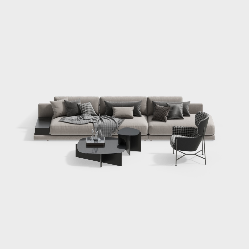 Modern living room sofa set