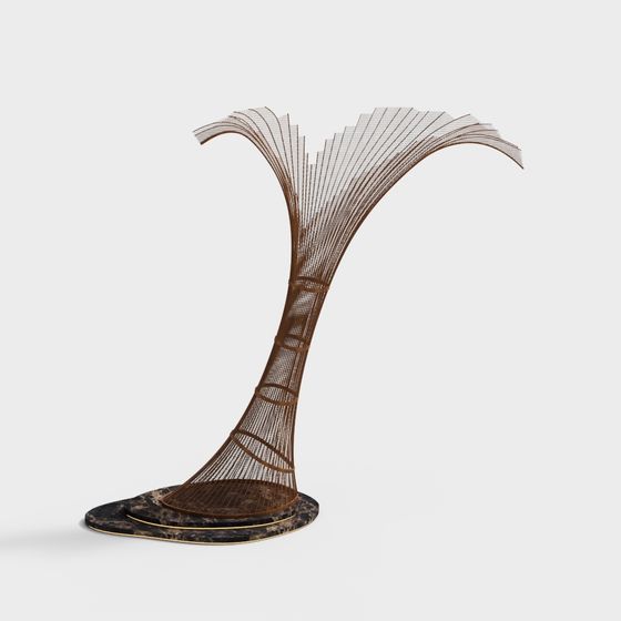 Spiral Dance Art Installation 3D model