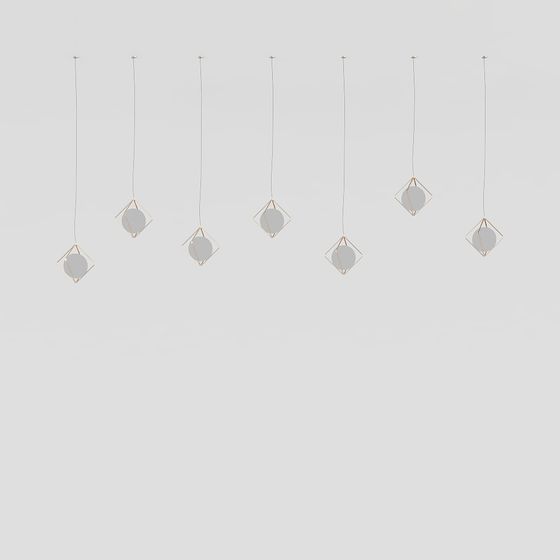 Geometric Minimalist Pendant Light 3D model