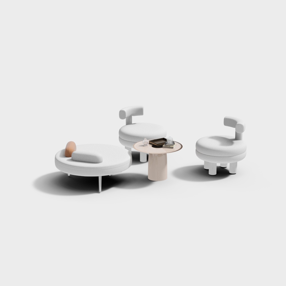 現代客廳休閒桌椅組合