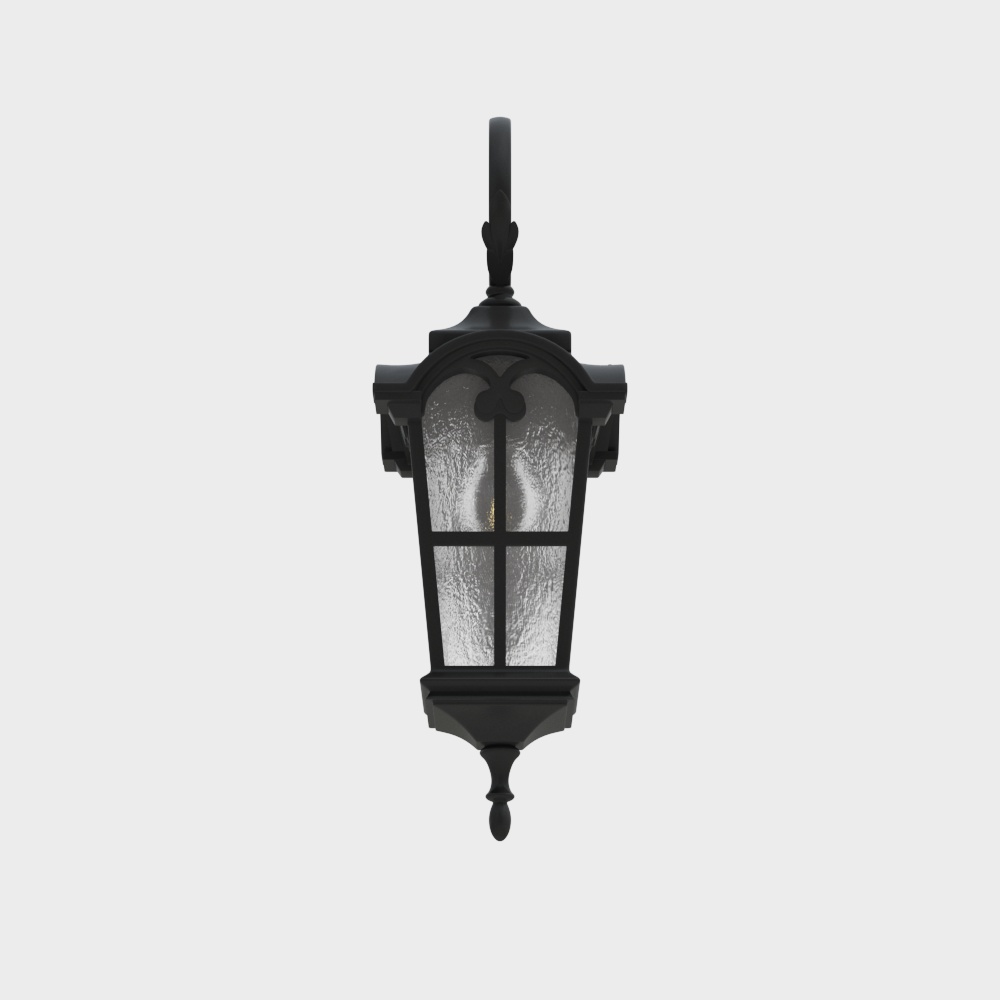Elegant Vintage Wall Lamp 3D Model – Classic Arch Design