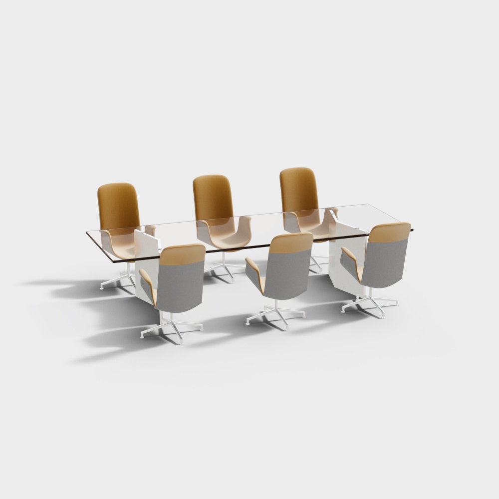 Modern furniture store table and chair combination