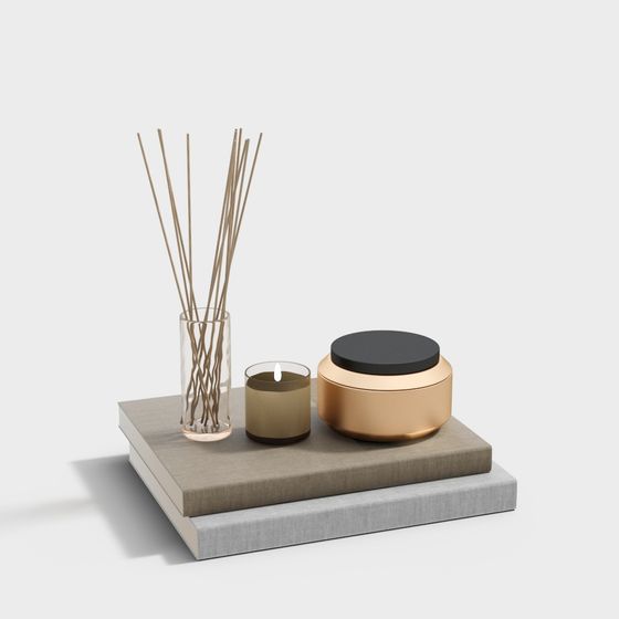Elegant Aromatherapy Decor Set 3D model