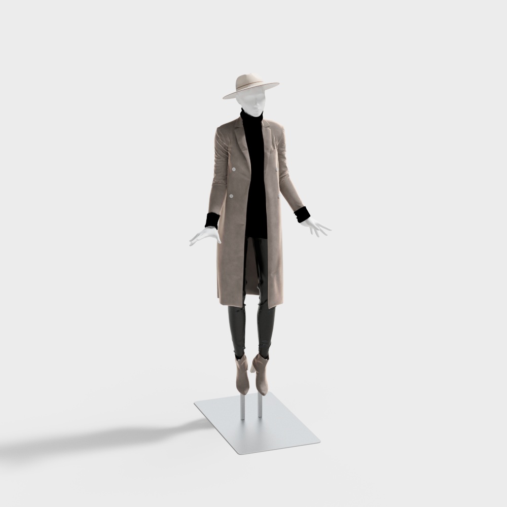 Modern clothing store model