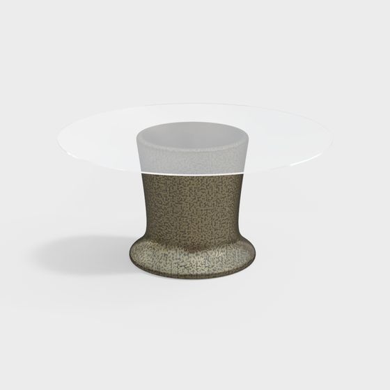 Minimalist Round Table 3D model