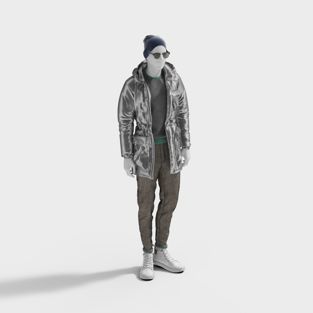 Modern men's clothing store model