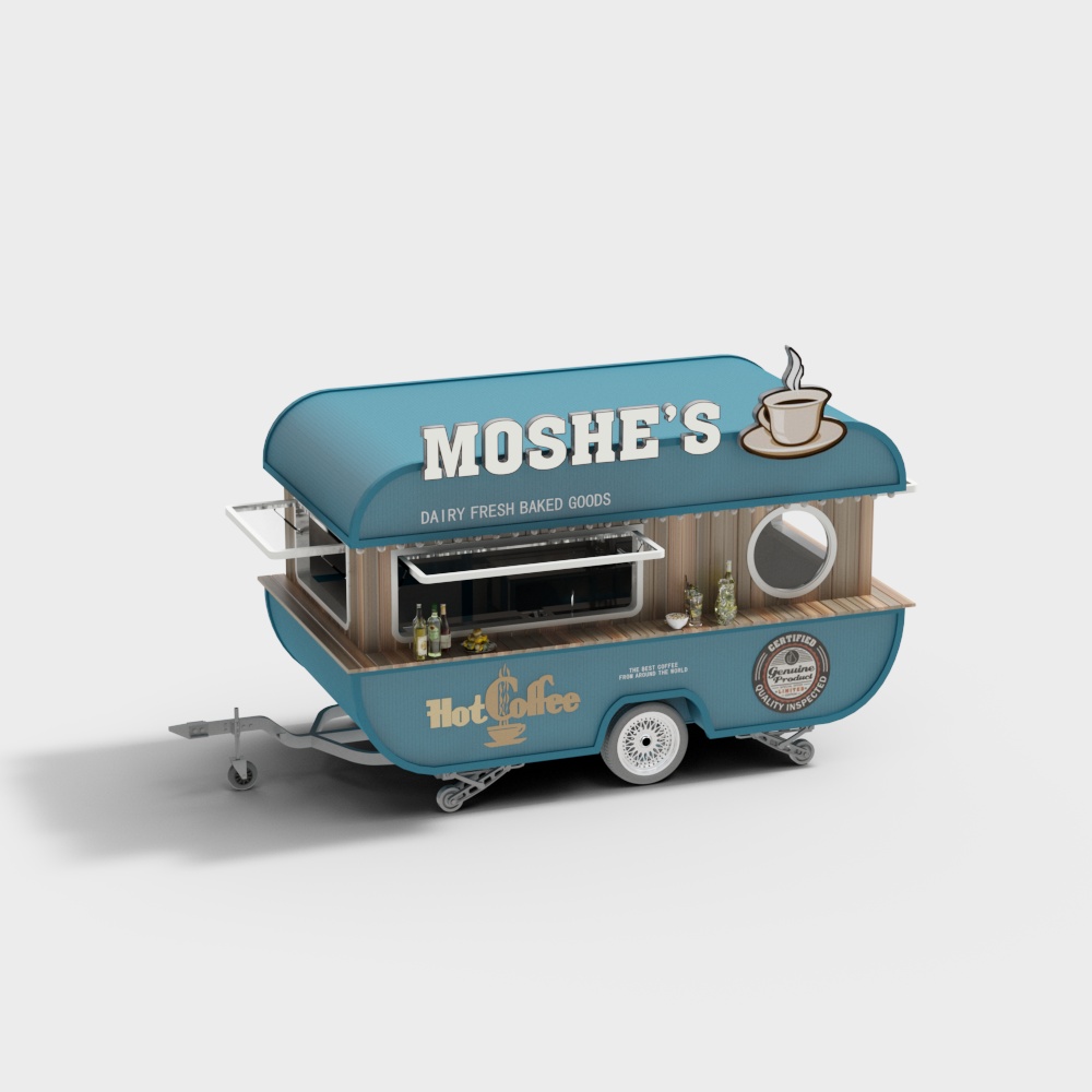 Modern stall snacks food truck