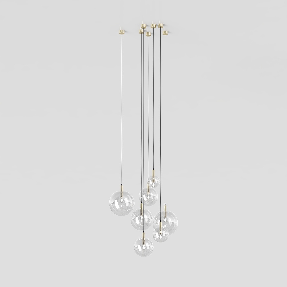 Tienda de joyería decorada con lámparas de araña modernas