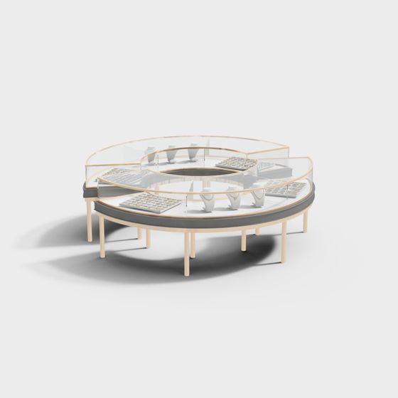 Elegant Display Stand 3D model for Modern Interiors