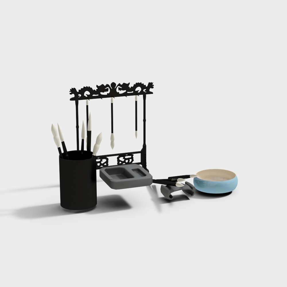 Artist's Palette 3D Model