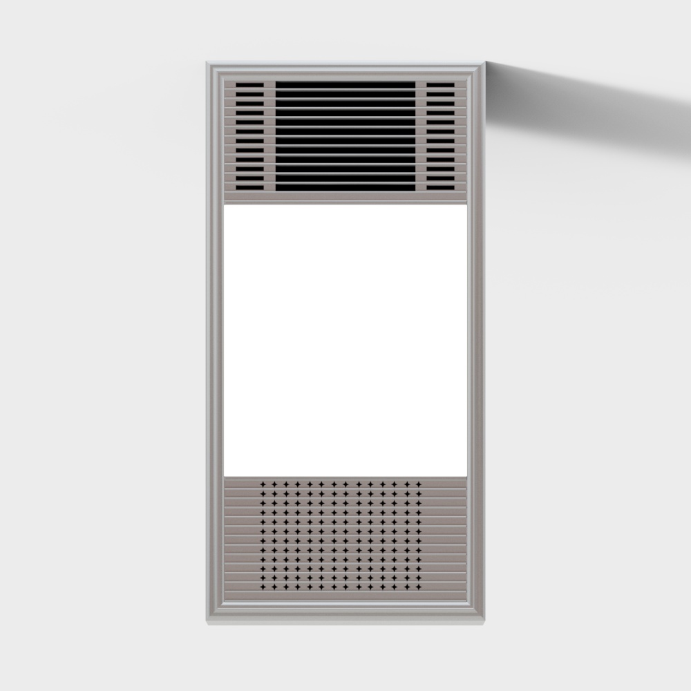 Stylish Ceiling Vent 3D Model – Modern Industrial Design