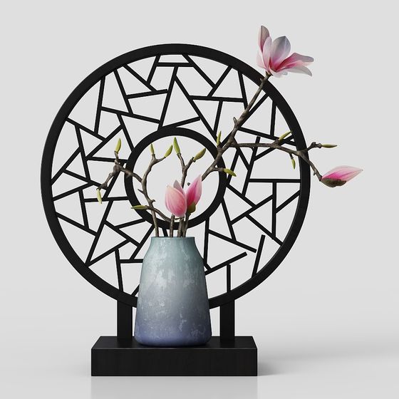 Elegant Flower Geometry 3D model for Creative Projects
