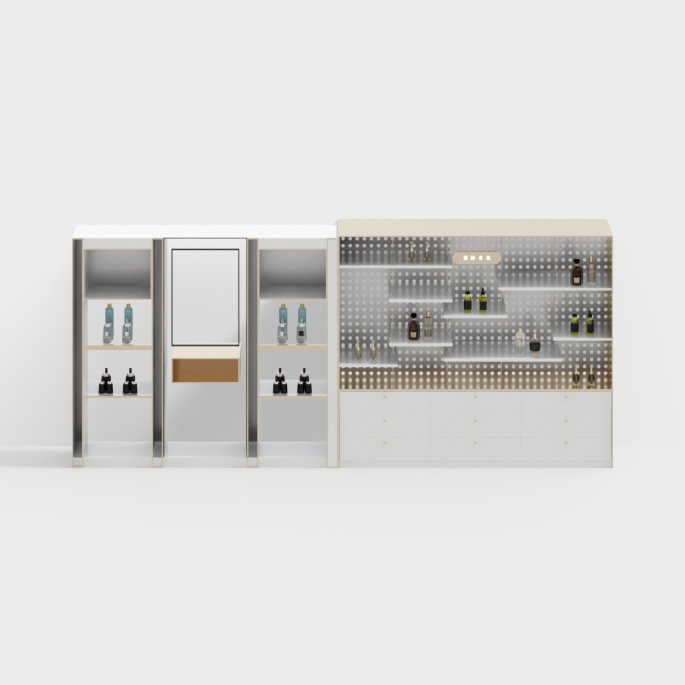Urban Fragrance Display Cabinet 3D model