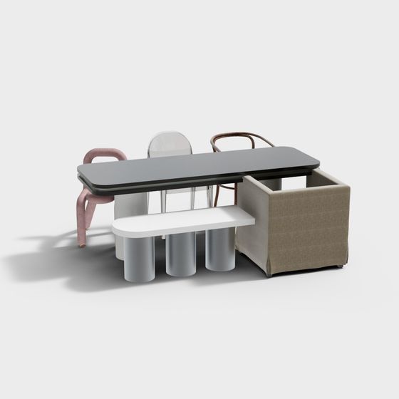 Modern Minimalist 3D Furniture Set