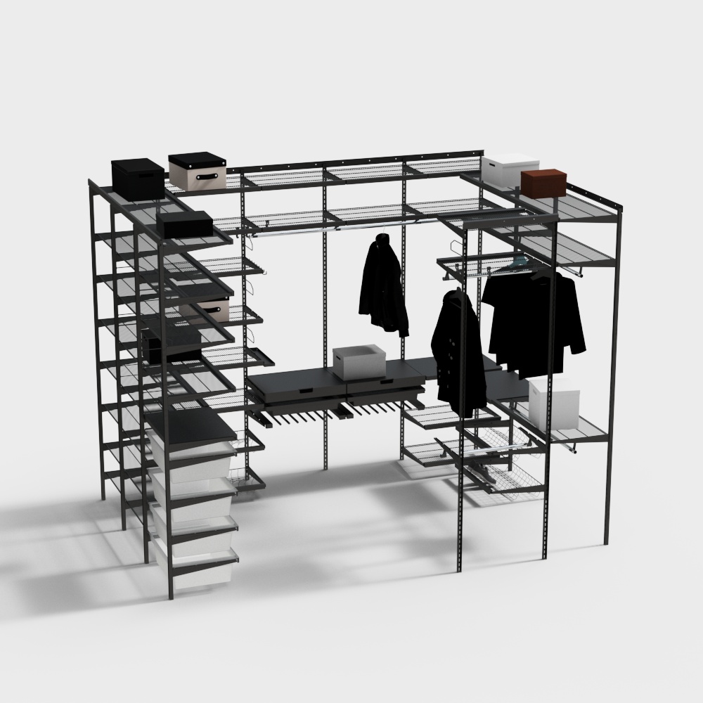 Industrial style dorm metal hangers