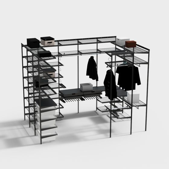 工業風宿舍金屬衣架