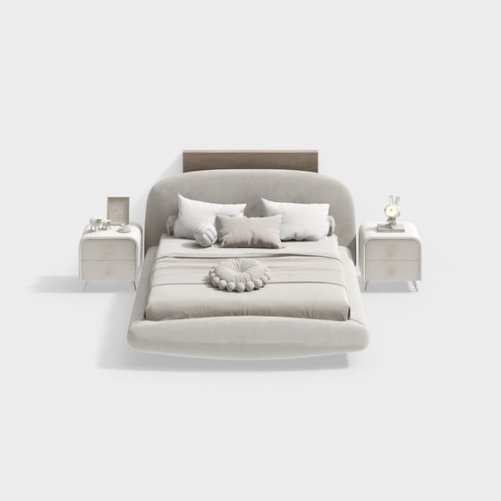 เตียงคู่ครีมแอร์