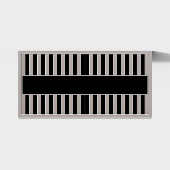 Sleek Vent Cover 3D Model for Modern Design