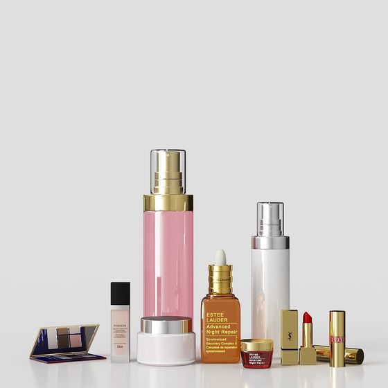 Luxurious Cosmetics 3D Model with High Detail