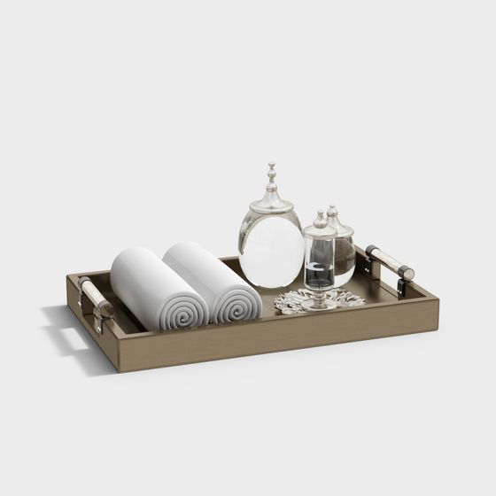 Elegant Bathroom Tray 3D Model for Stylish Interiors