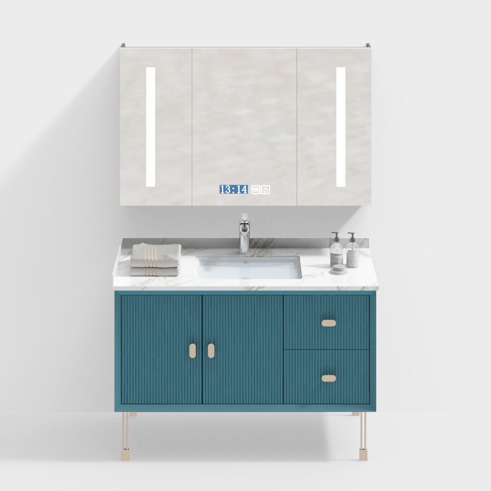 Современная раковина для мытья в ванной