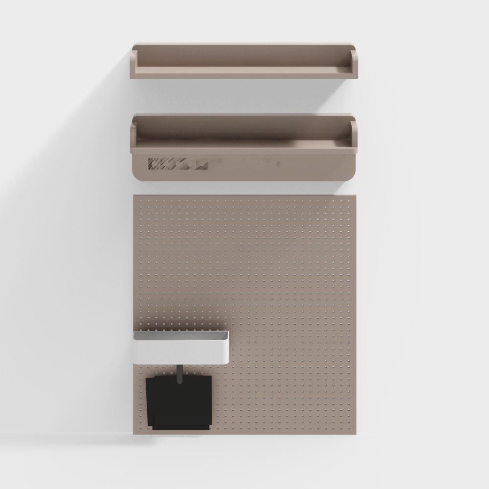 ミニマリストリビングルーム背景穴あきボード