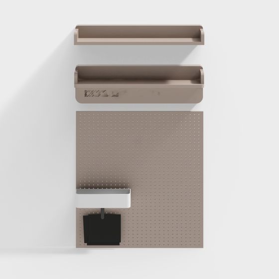 ミニマリストリビングルーム背景穴あきボード